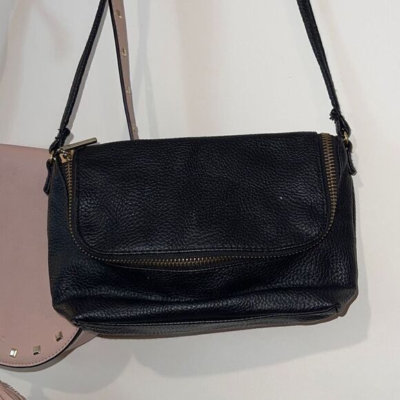 PINK AND H&M Womens Crossbody Bag Purse Shoulder‎ 2 Pc Bundle Black Pink Small - Picture 6 of 8